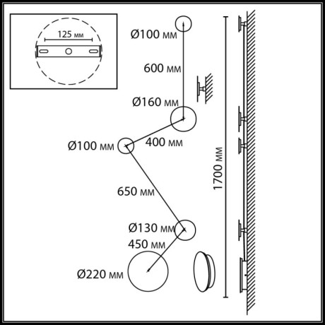 Бра Odeon Light 7115/30WL