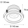 Встраиваемый светильник ITALLINE IT06-6018 black 4000K
