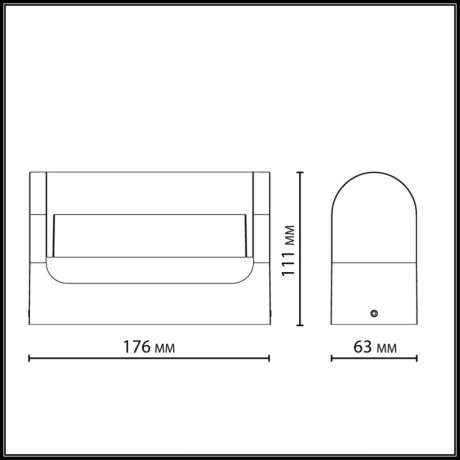 Садово-парковый светильник Odeon Light 7117/12WL