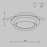 Встраиваемый светильник Maytoni Technical DL086-GX53-RD-W