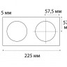 Рамка ITALLINE IT02-QRS2 black