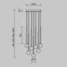 Каскадная люстра Maytoni MOD383PL-L20BBS3K