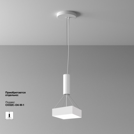 Накладной светильник Maytoni Technical C032CL-24W4K-SQ-W