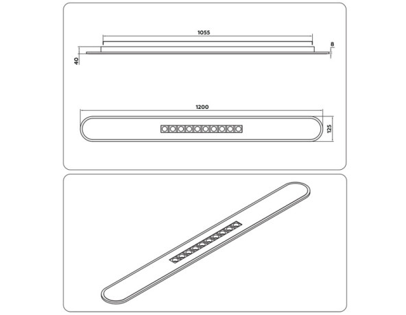 Накладной светильник Ambrella Light FL51448