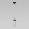 Подвесной светильник Eurosvet 50244/1 LED черный/прозрачный