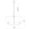 Подвесная люстра Divinare 1163/01 SP-6