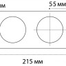 Рамка ITALLINE IT08-8015 black