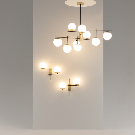 Люстра на штанге Maytoni MOD048PL-09G