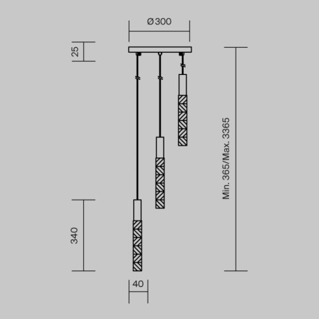 Каскадная люстра Maytoni MOD328PL-L9BS3K