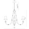 Подвесная люстра Divinare 1165/01 LM-6