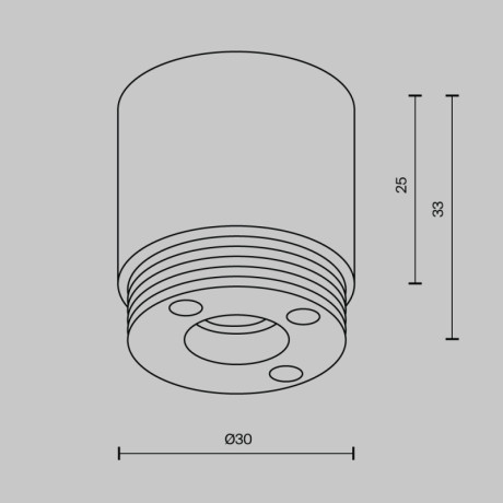 Заглушка Maytoni Technical CA021EC-B