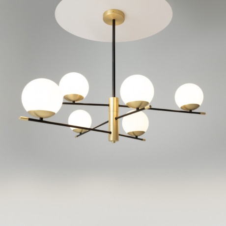 Люстра на штанге Maytoni MOD048PL-06G