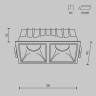 Встраиваемый светильник Maytoni Technical DL043-02-10W4K-SQ-WB