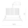 Встраиваемый светильник ARTE Lamp A3315PL-1WH