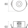 Влагозащищенный светильник ITALLINE IT014-0208 nickel