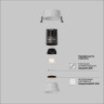 Встраиваемый светильник Maytoni Technical DL123-10W-3K-W