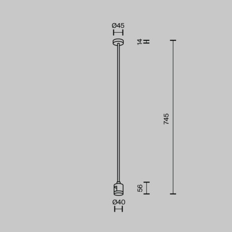 Стойка Maytoni Technical TRA159C-IPC1-B