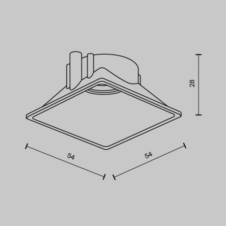 Вставка Maytoni Technical Ring8-10W-SQ-W