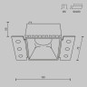 Встраиваемый светильник Maytoni Technical DL051-01-GU10-SQ-WB