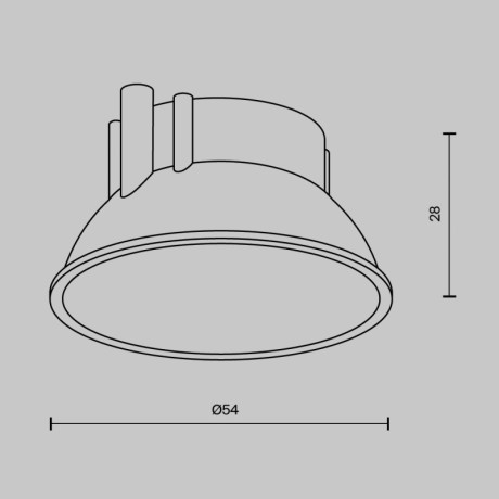 Вставка Maytoni Technical Ring8-10W-RD-B
