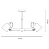 Люстра на штанге ARTE Lamp A7141PL-5WH