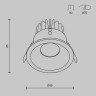 Встраиваемый светильник Maytoni Technical DL034-01-12W2.7K-W