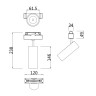 Светильник на шине Maytoni Technical TR019-2-15W4K-B