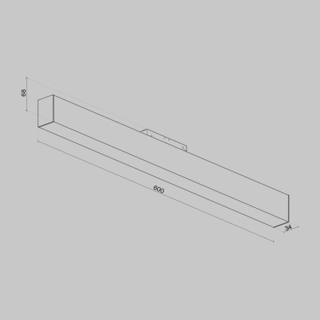 Светильник на шине Maytoni Technical TR012-2-20W3K-B