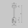 Стойка Maytoni Technical TRA156C-IPCL1-B