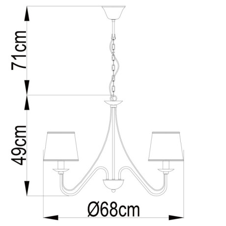 Подвесная люстра ARTE Lamp A1150LM-5CC
