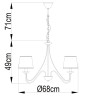 Подвесная люстра ARTE Lamp A1150LM-5CC