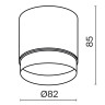 Накладной светильник Maytoni Technical C088CL-GX53-B