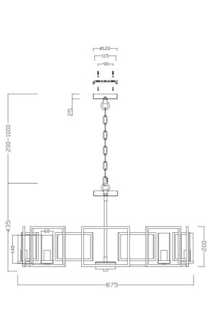 Подвесная люстра Maytoni H009PL-08G