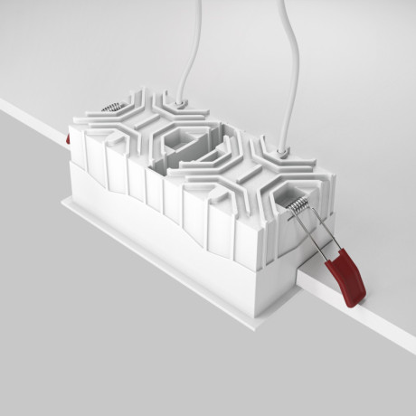 Встраиваемый светильник Maytoni Technical DL043-02-15W3K-SQ-W