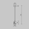 Стойка Maytoni Technical TRA158C-IPC1-PT