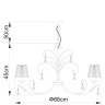 Подвесная люстра ARTE Lamp A1743LM-5WH