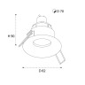 Встраиваемый светильник ITALLINE M01-1021 white
