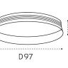Вставка ITALLINE DE-315 gold