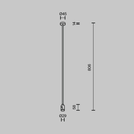 Стойка Maytoni Technical TRA159C-SL1-PT