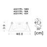 Встраиваемый светильник ARTE Lamp A3217PL-1BK