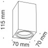Накладной светильник Maytoni Technical C011CL-01B