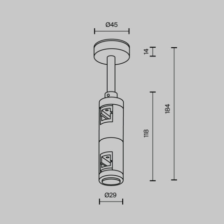 Стойка Maytoni Technical TRA156C-D1-PT