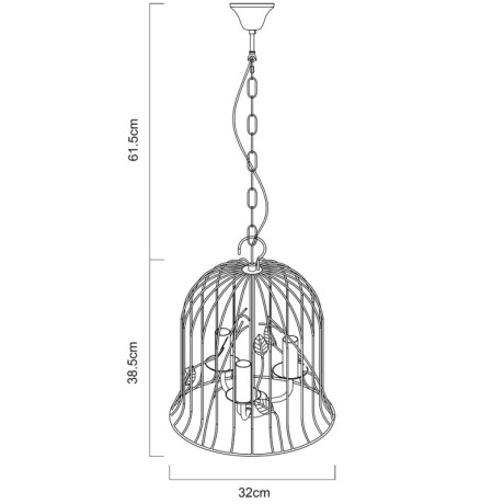Подвесной светильник ARTE Lamp A1878SP-3WG