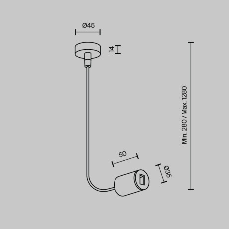 Стойка Maytoni Technical TRA154C-SB1-PT