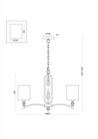 Подвесная люстра Freya FR1007PL-05BS