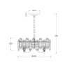 Подвесная люстра Escada 2111/6S Chrome