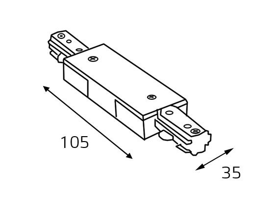 Коннектор ITALLINE WSO 73 black