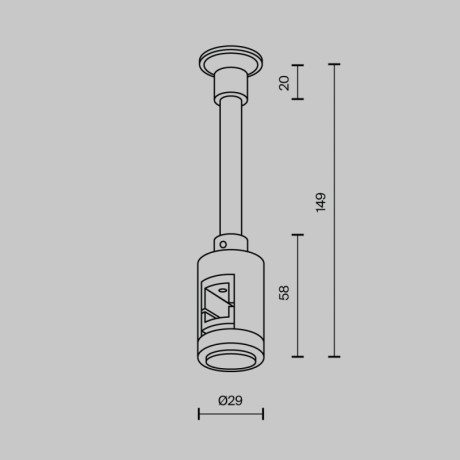 Стойка Maytoni Technical TRA155CW-SL1-PT