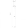 Садово-парковый светильник ARTE Lamp A1036PA-1BK