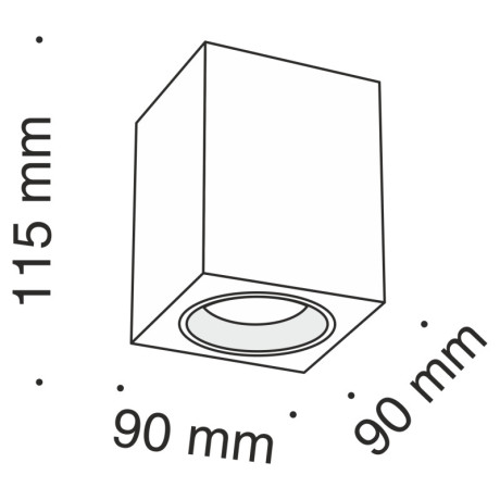 Накладной светильник Maytoni Technical C013CL-01B